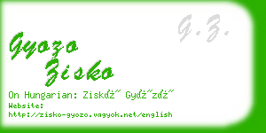 gyozo zisko business card